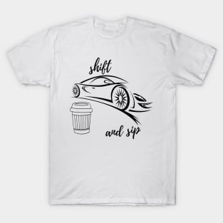 Cars and Coffee Lover T-Shirt